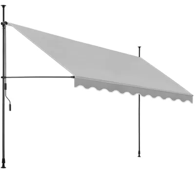 Produktbild von tectake® Klemmmarkise mit Handkurbel, höhenverstellbar