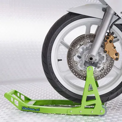 Produktbild von Motorrad Montageständer MotoGP Vorderrad - Kawasaki Grün