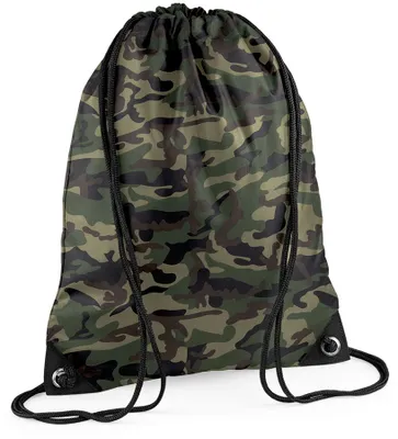 Produktbild von Bagbase Premium Turn Sack Wasser abweisend (11 Liter) BC1299 (Einheitsgröße) (Jungel Camouflage)