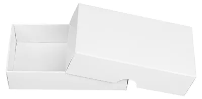 Produktbild von Faltschachtel 5,4 x 10,5 x 2,5 cm, Weiß, mit Deckel, Karton - 10 Schachteln/Set
