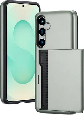 Image de imoshion Coque arrière avec porte-cartes pour le Samsung Galaxy S25 Plus - Vert