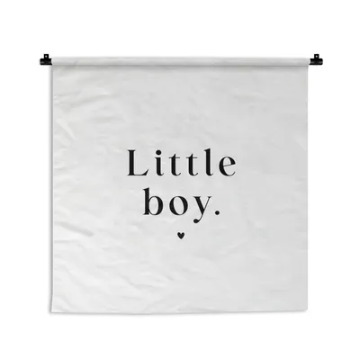 Produktbild von MuchoWow® Wandteppich Wandbehang Kinder - Sprichwörter - Kleiner Junge - Zitate - Jungen 60x60 cm Tapisserie Dekoration Wandtuch - Dekorationen - Wand Decke