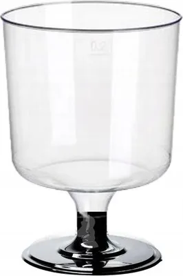 Produktbild von Dessertgläser aus Polystyrol, 190 ml, 6 Stück, Höhe 9,3 cm, Ø 6,5 cm, bruchsicher
