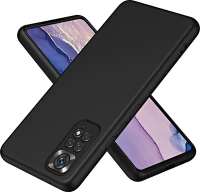 Produktbild von Redmi Note 11 Pro Hülle, Flüssig Silikon Handyhülle Stoßfest Kratzfest Schutzhülle für Xiaomi Redmi Note 11 Pro 5G / 4G Schwarz