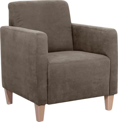 Produktbild von Sessel Karol Bezug Veloursstoff Buche natur / sahara 22198
