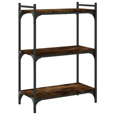 Obrázek produktu pro vidaXL Knihovna 3 police kouřový dub 60x30x86 cm materiál na bázi dřeva