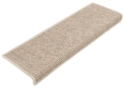 Imagen del producto de Alfombrillas para escaleras 15 uds 65x21x4 cm Beige claro
