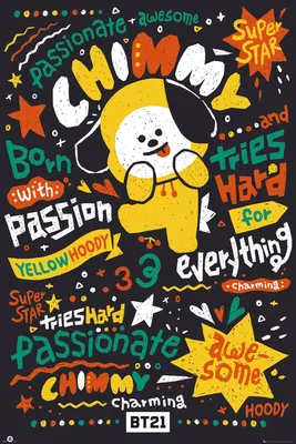 Produktbild von BT21 - Chimmy - Poster Druck - Größe 61x91,5 cm