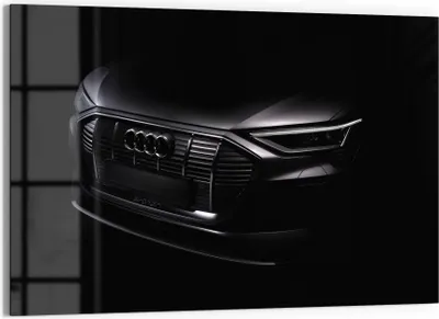 Produktbild von DEQORI Magnettafel Glas 60x40 cm 'Audi Frontalaufnahme' beschreibbar Whiteboard