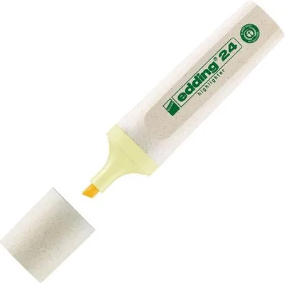 Obrázek produktu pro Edding 24 EcoLine, 1 kusů, Žlutá, Rozšířený hrot, Žlutá, Pastel Yellow, Tuba