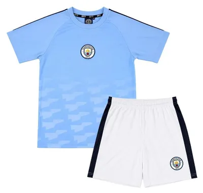 Zdjęcie produktu dla Manchester City Strój Domowy 26/27 - Rozmiar 116 do 164 - Strój Piłkarski dla Dzieci - Oficjalne Fanowskie Produkty - 100% Poliester