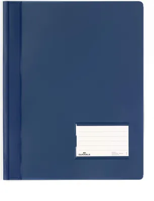 Produktbild von DURABLE Schnellhefter DURALUX® A4+ transluzent, 268007 dunkelblau
