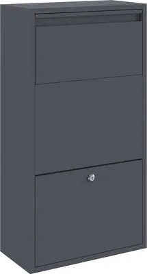 Produktbild von Möbel Paketdropbox Anthrazit 44x22x82 cm Stahl - Briefkästen Neu83179