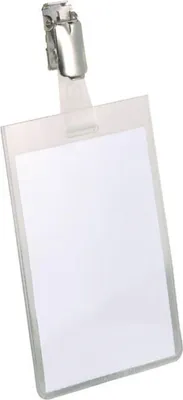 Obrázok produktu pre DURABLE Namensschild m Clip 90 x 60 mm transp 25er Pck