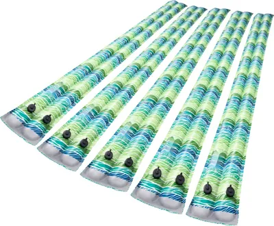 Produktbild von Pool Wassersäcke - Beschwerungsschläuche für Poolabdeckungen - Set 6-teilig - Maße 240 x 30 cm - PVC 0,4 mm - Auslaufsicherer Schraubverschluss - Für Winterabdeckungen - Blau