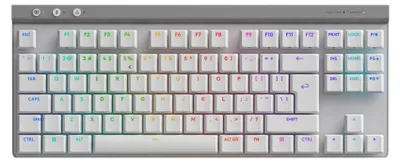 Zdjęcie produktu dla Logitech G G515 - Klawiatura - LIGHTSPEED - TKL - Podświetlenie - Bezprzewodowa - 2,4 GHz, Bluetooth, USB - QWERTY - US International - Przełącznik klawiszy: GL Tactile - biały (920-012539)