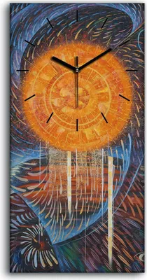 Produktbild von Wanduhr Uhr Wandbild Leinwand Geräuschlos 30x60 Malerei Abstrakte Kunst - schwarze Hände