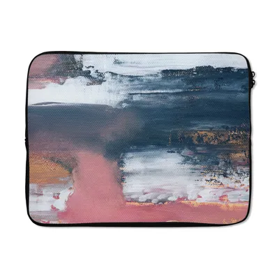 Produktbild von MuchoWow® Laptop Hülle 17 Zoll Laptoptasche Abstrakt - Malerei - Design - Zipper - Schutzabdeckung