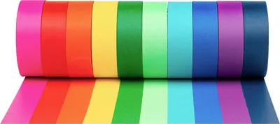 Produktbild von Colorations Washi Tape Bastelset feste Farben 10 Rollen 500cm