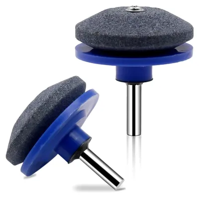 Produktbild von EASYSHARP Rasenmäher Messerschärfer Set, Rasenmäherschärfer und Auswuchtgerät [2er Set]