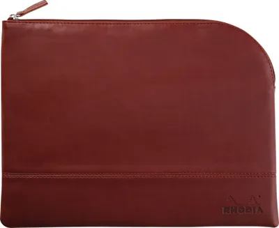 Produktbild von Rhodia Rhodiarama Etui aus Kunstleder Reißverschluss, 21x28 cm Weinrot 116727C