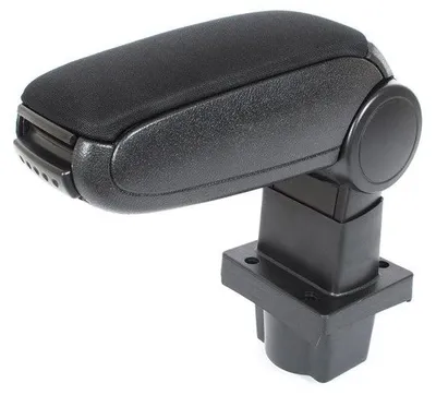 Für Skoda Octavia II 1Z ab 2004- Armlehne Mittelarmlehne Textil Schwarz KLAPPBAR in der Farbe Schwarz von GOLDCAR