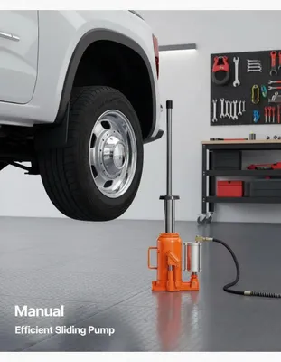 Obrázek produktu pro Hydraulický vozíkový zvedák – nosnost 20 tun – zdvih 26–49 cm – zvedák pro těžká vozidla, SUV – vhodný do garáže a dílny
