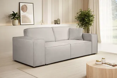 Produktbild von Sofa PEDRO III - 3-Sitzer modernes Couch ohne Schlaffunktion - Hellbeige (Velo621)