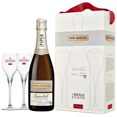 Produktbild von Piper-Heidsieck Essentiel - Blanc de Blancs - Champagner - Geschenkset mit 2 Gläsern