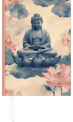 Image de Calendrier livre Style Zen 2026 - Calendrier de bureau A5 - Minuteur de chef - 1 jour 1 page - 352 pages - Pleine conscience - Alpha Edition