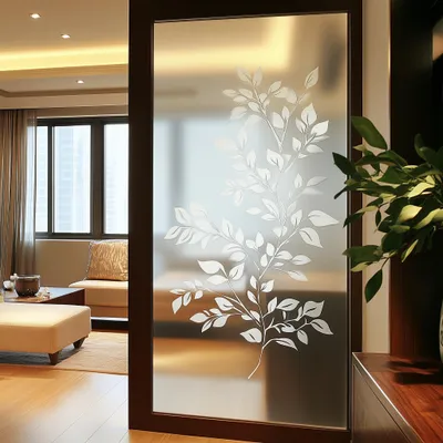 Immagine prodotto di Decords, adesivo da parete botanico con foglie, modello 039-070 – Larghezza dell'adesivo: 89 cm