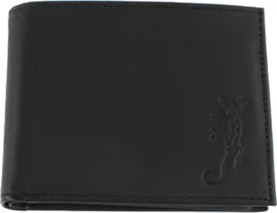 Produktbild von oxmox Leder Geldbörse Leather Pocketbörse Lizard Embossed Black schwarz