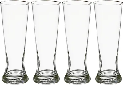 Zdjęcie produktu dla Wysokie szklanki do piwa, 4 szt. 370 ml