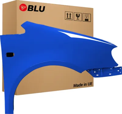 Produktbild von BLU Kotflügel Passend für VW Volkswagen Caddy III 3 2K LA5W Rechts Blau RavennaBlau | 2004-2010 | Vorderseite Vorne | Lackiert | Einbaufertig