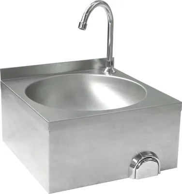 Produktbild von HENDI Waschbecken mit Kniebedienung Edelstahl