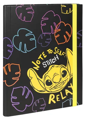 Immagine prodotto di Cartella spaziale in cartone A4 con elastico Disney modello nero 2