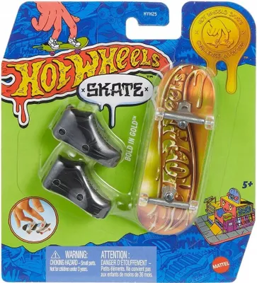 Produktbild von MATTEL HW Skate Gold Skateboard + HYH25 Schuhe