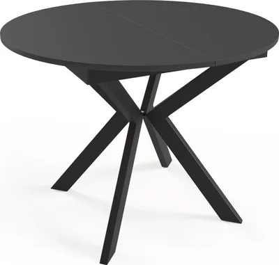 Immagine prodotto di Tavolo da pranzo FURNLUX Leia Black 100cm / Colore principale: Nero / Dimensioni: 100 x 78 x 138 cm