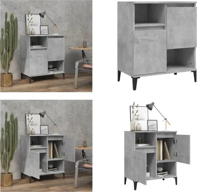 Obrázek produktu pro vidaXL Příborník betonový šedý 60x35x70 cm materiál na bázi dřeva - Příborník - Příborníky - Skříňka - Úložná skříňka