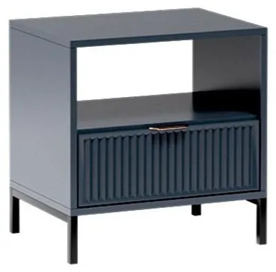 Produktbild von Masseno Nachttisch ZIGO Nachtschrank Beistelltisch für Schlafzimmer 54,5 x 54,5 x 40,6 cm Blau