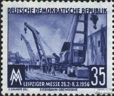 Produktbild von Briefmarken DDR 1956 Mi 519 postfrisch Leipziger Frühjahrsmesse