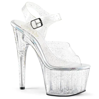 Produktbild von ADORE-708MMG Damen Sandale von Pleaser, Transparent EU 42, US 12