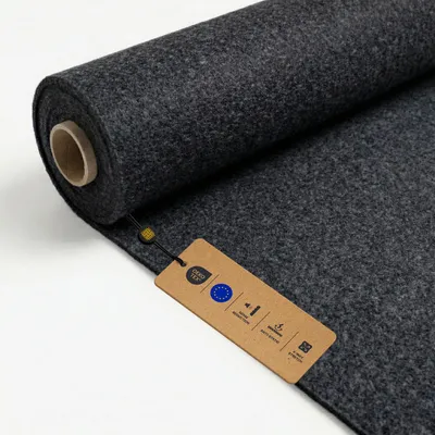 Produktbild von LOMIQ Filz ULTRAFLEX 100x200 cm, Dunkel Graphit, Filzstoff Meterware, 300 g/m², Innenraumverkleidung Bezugsstoff Flexibel, Bastelfilz Superflex, Antistatisch Filzmatte für Auto KFZ Boot Lieferwagen
