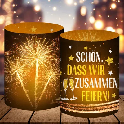 Productafbeelding van Windlichten als tafeldecoratie - Set voor theelichthouders en kaarsen - Decoratie voor feestjes - 12 stuks
