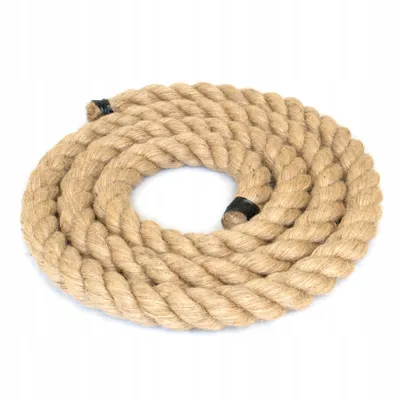 Produktbild von Juteseil 60mm x 25m Natur Braun – Kordel für Deko, DIY, Makramee, Garten, Handlauf