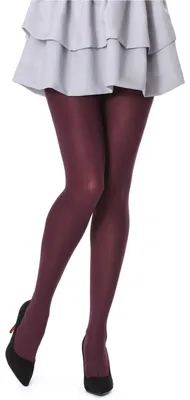 Image de Collants pour femmes Bellivalini en microfibre 100 deniers BLVFI1003 (bordeaux, taille L).