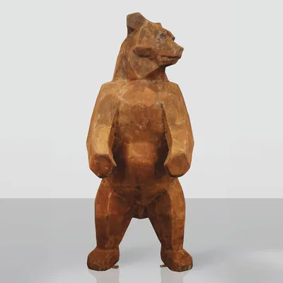 Produktbild von Casa Padrino XXL Garten Skulptur Bär Rost H. 190 cm - Abstrakte Deko Figur
