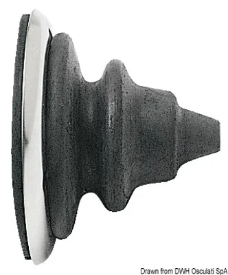 Produktbild von Edelstahl Ringmutter mit schwarz Dutral bellow Osculati 03.410.00
