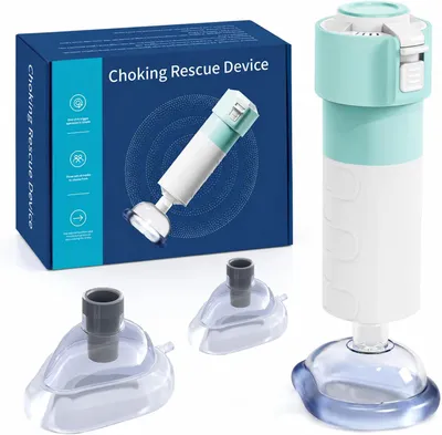 Produktbild von Erste-Hilfe-Gerät bei Erstickungsgefahr, automatisches Erste-Hilfe-Gerät bei Erstickungsgefahr, zur Freimachung der Atemwege mit 3 Masken