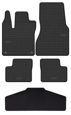 Immagine prodotto di Tappetini in gomma con tunnel neri per Renault Twingo III 2014- Set 5 pezzi